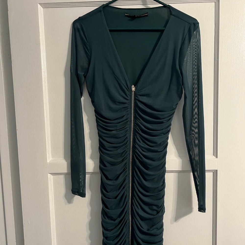 Guess Body-Con Dress (Hunter Green, Medium)